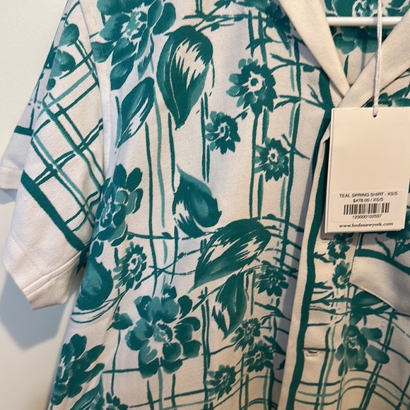 BODE TEAL SHIRT NWT - Picture 3 of 4
